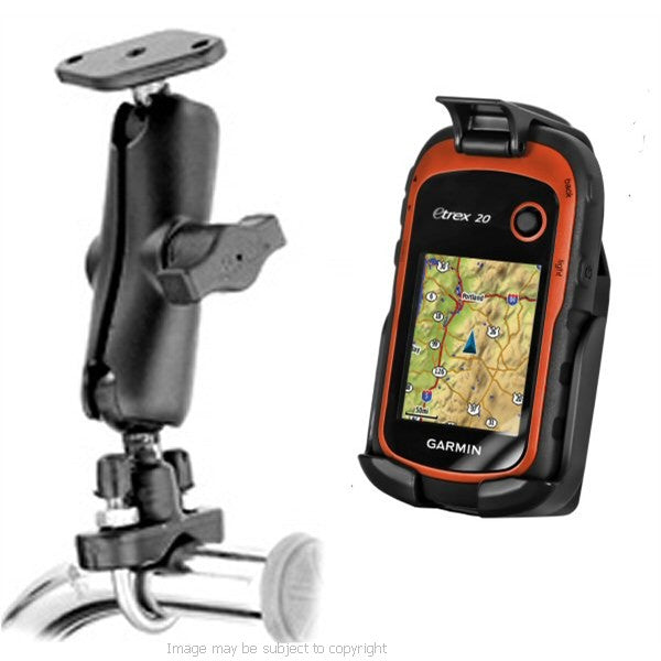 RAM Motorcycle Bike Handlebar - Rail Mount for Garmin eTrex 20 20 30 RAM-HOL-GA48 &amp; RAM-B-149 (sku 15163)