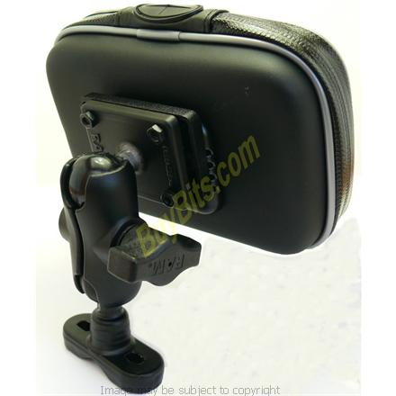 RAM Bike Handlebar Mount RAM-B-149z with ARKON Waterproof Case for the Garmin Nuvi 465T , 465TF (SKU 11109)
