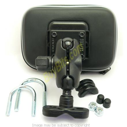 RAM Bike Handlebar Mount RAM-B-149z with ARKON Waterproof Case for the Garmin Nuvi 465T , 465TF (SKU 11109)