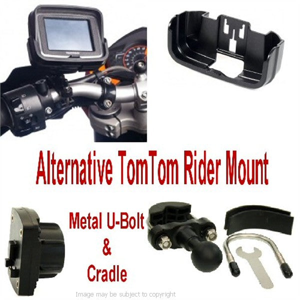 Metal U Bolt TomTom Rider Motorcycle Mount (sku 13945)