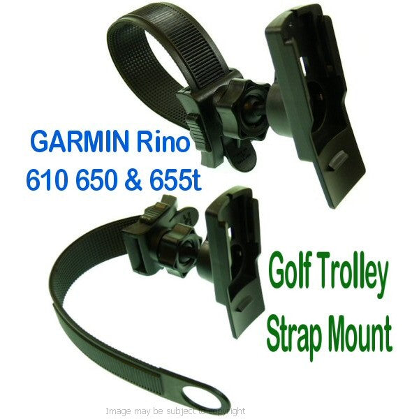 Garmin Rino 610 650 655t Locking Strap Golf Trolley Mount (sku 15556)