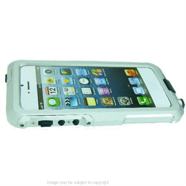 TiGRA Bravo IP68 iPhone 5 Waterproof Shockproof Aluminum Phone Case SILVER (sku 16846)