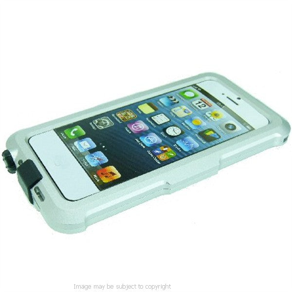 TiGRA Bravo IP68 iPhone 5 Waterproof Shockproof Aluminum Phone Case SILVER (sku 16846)