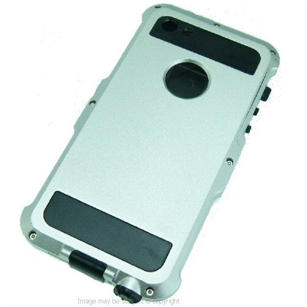 TiGRA Bravo IP68 iPhone 5 Waterproof Shockproof Aluminum Phone Case SILVER (sku 16846)