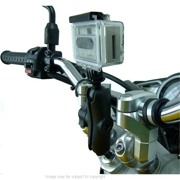 Go Pro Hero Camera Motorcycle Fork Stem Yoke Mount 15 - 17mm (sku 17190)