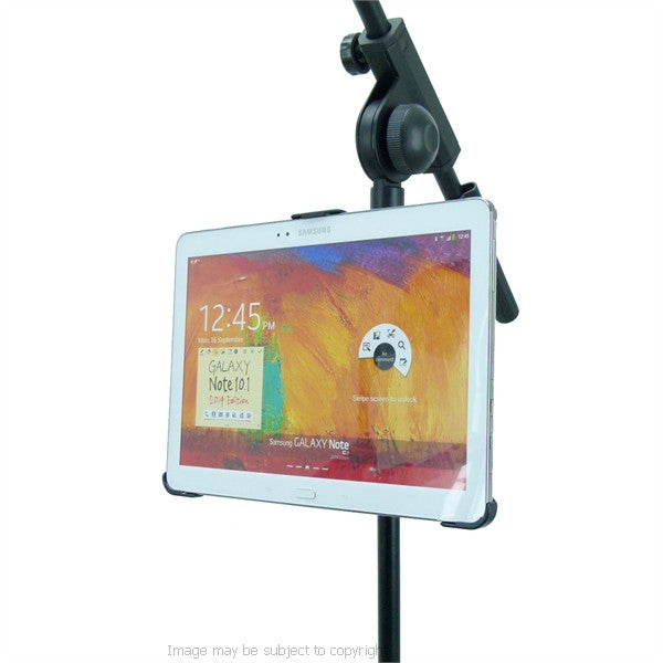 Small Tough-Clamp Music - Microphone Stand Mount for Samsung Galaxy Note 2014 only (sku 19335)