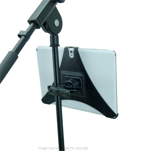 Small Tough-Clamp Music - Microphone Stand Mount for Samsung Galaxy Note 2014 only (sku 19335)