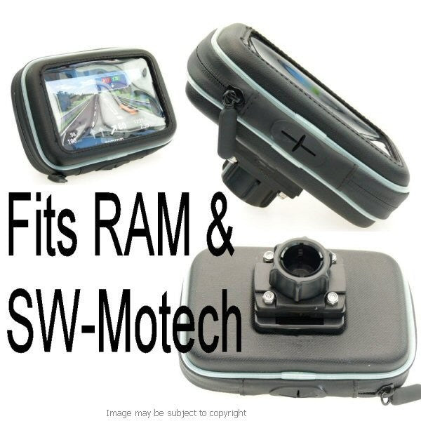 5inch screen GPS SatNav Systems Case with 1inch - 25mm Female Socket fits RAM &amp; SW-Motech Motorcycle Mounts (SKU 14066)