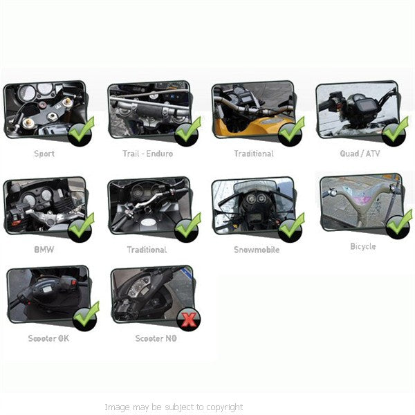 So Easy Rider V4 IPX7 Waterproof Motorcycle - Moped Mount for Samsung Galaxy S III - S3 (sku 14427)
