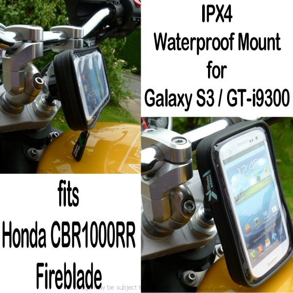 Fork Stem Yoke Mount for Honda CBR1000RR Fireblade fits Galaxy S3 GT-i9300 Motorcycle (sku 14871)
