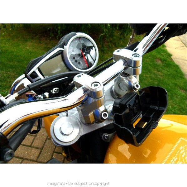 Easy Fit 15mm Motorcycle Bike Fork Stem Yoke Mount for the TomTom Rider 2 (sku 10936)