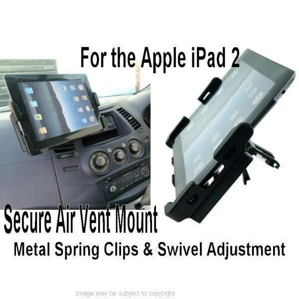 Swivel Car Air Vent Deluxe iPad 2 Mount (sku 13521)