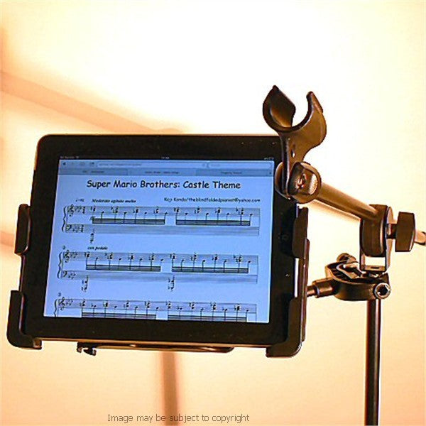Deluxe Music Microphone Stand Asus EEE Pad Transformer Prime Tablet Holder (sku 14122)