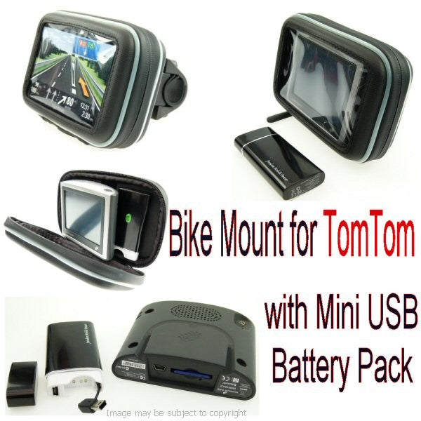 Powered TomTom SatNav Bike Mount (SKU 12062)