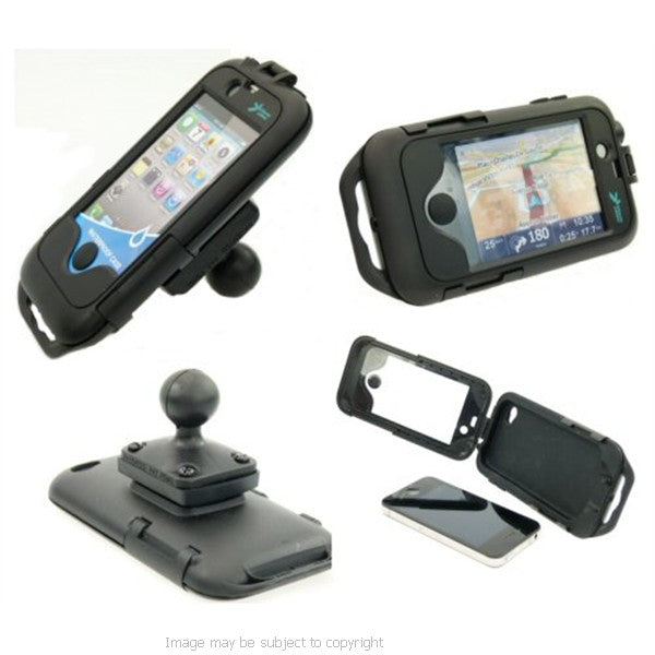 Waterproof TOUGH Case for the iPhone 4S with RAM 1inch Ball for RAM Motorcycle Mounts (sku 15780)