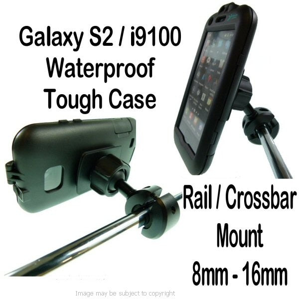 Waterproof Galaxy S2 i9100 Tough Case Motorcycle Crossbar Mount (sku 14977)