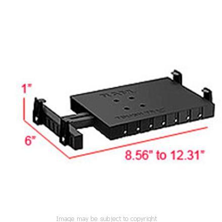 RAM TOUGH TRAY II (2)  UNIVERSAL LAPTOP HOLDER with DOUBLE SUCKER MOUNT RAM-333-234-6U (SKU 4894)