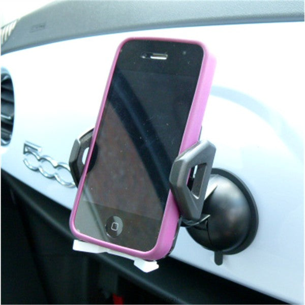 ZS Stick Anywhere Multi Surface Suction Car Dashboard Universal Mount for the Apple iPhone 4 use with a case or skin (SKU 10309)