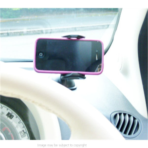 ZS Stick Anywhere Multi Surface Suction Car Dashboard Universal Mount for the Apple iPhone 4 use with a case or skin (SKU 10309)