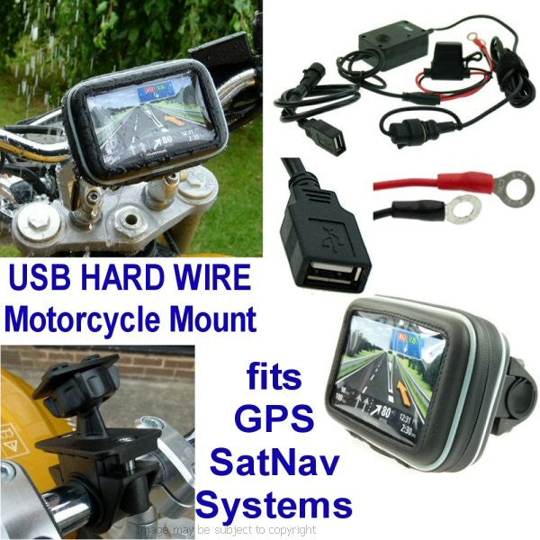 USB Powered Motorcycle GPS SatNav Mount (SKU 14268)