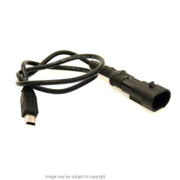 Click On Mini USB Direct to Battery Motorcycle Cable - Straight (sku 14937)