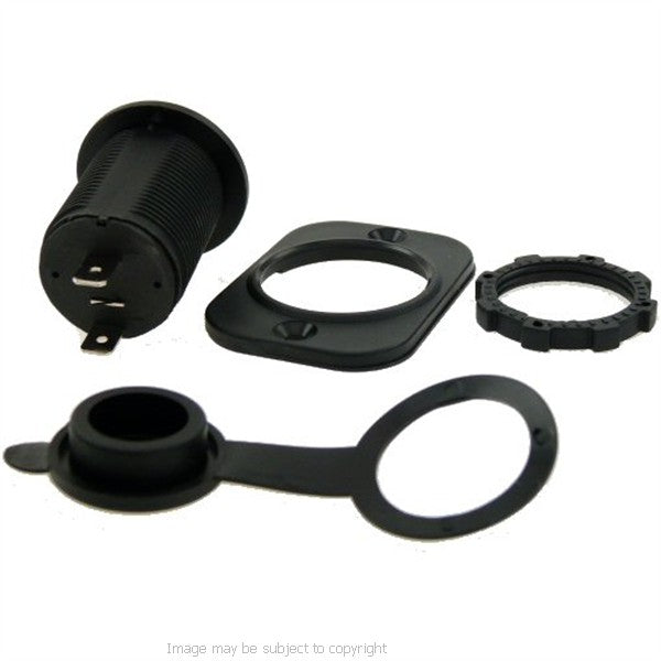 2 Metre Mini Blade Fuse Loom &amp; 12V Waterproof Accessory Socket (sku 8823)