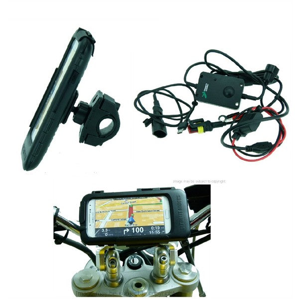 Powered Waterproof Tough Case Motorcycle Bike PRO Mount for Galaxy S4 GT-i9500 (SKU 19023)