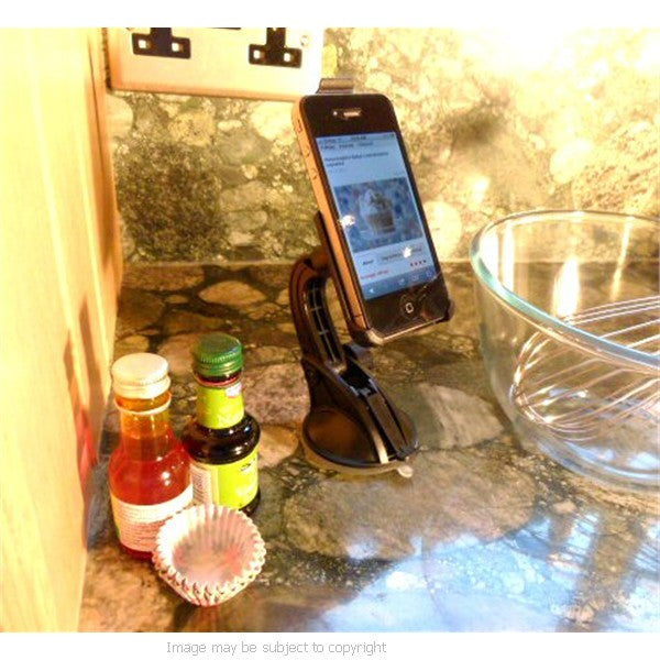 Stick Anywhere Multi Surface Kitchen Mount for the Apple iPhone 4S for worktops, desks, car, caravan, motorhome (sku 13630)