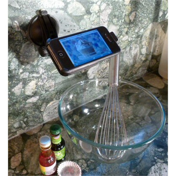 Stick Anywhere Multi Surface Kitchen Mount for the Apple iPhone 4S for worktops, desks, car, caravan, motorhome (sku 13630)