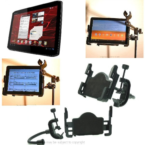 Deluxe Music Microphone Stand Motorola XOOM Holder (sku 14114)