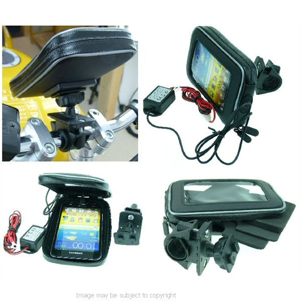 Powered Galaxy Note Motorcycle Handlebar Mount (sku 16161)