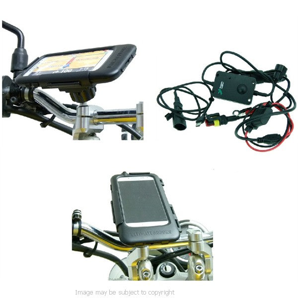 Powered Tough Case M8 Motorcycle Mount for Samsung Galaxy S4 GT-i9500 (sku 19018)