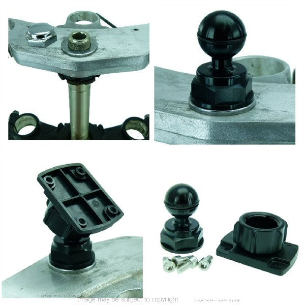 Garmin Zumo 220 350 400 500 550 660 Alternative Motorcycle Yoke Cap GPS Mount - Yoke 40 (sku 16661)