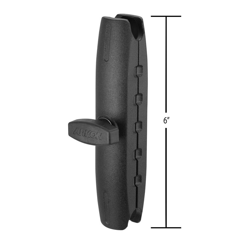 Arkon SPRM256B Robust Series 6-inch Metal Mount Shaft - 25mm Ball Compatible (sku 53794) - BuyBits Ltd UK