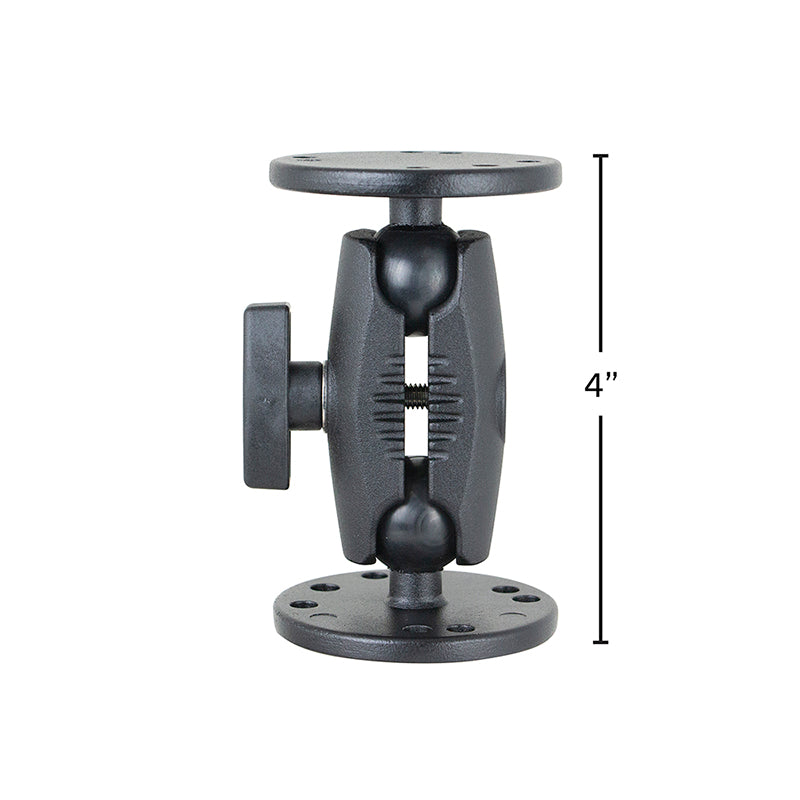 Arkon RMSMET2XCM 4-Inch Heavy Duty Metal 4-Hole AMPS Mount (sku 59206)