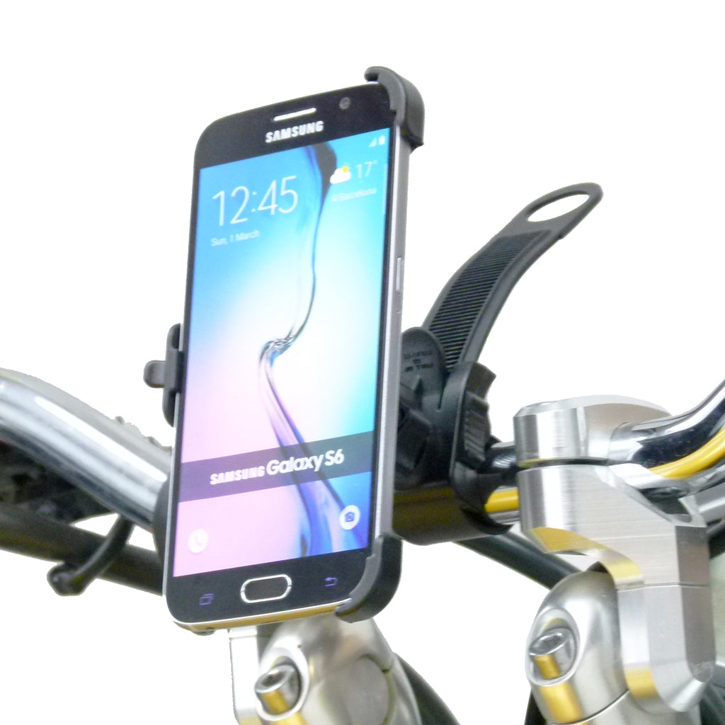 Dedicated Locking Strap Bike Motorcycle Handlebar Mount for Samsung Galaxy S6 (sku 31620)