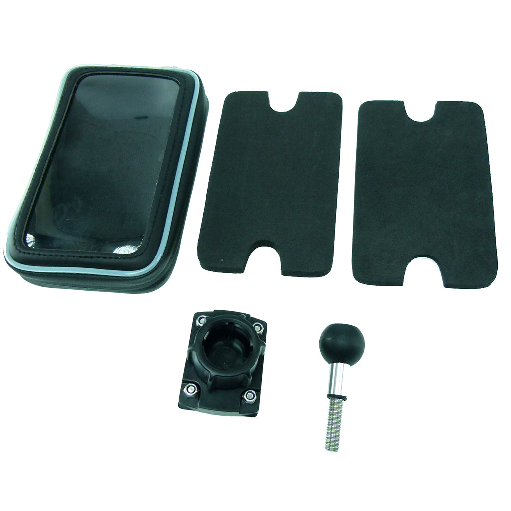 M8 Motorcycle Handlebar Clamp Mount with Water-Resistant Smartphone Case for Samsung Galaxy Note 4 (sku 36078)