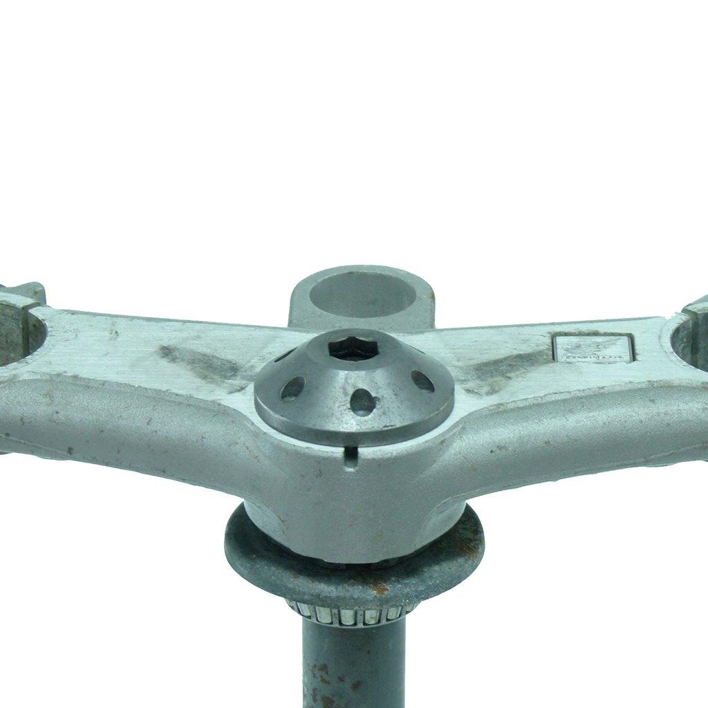 12mm Hexagon Hole GPS Mount fits Honda Blackbird &amp; Kawasaki Motorcycles for 4 Prong Holders (sku 19782) - BuyBits Ltd UK