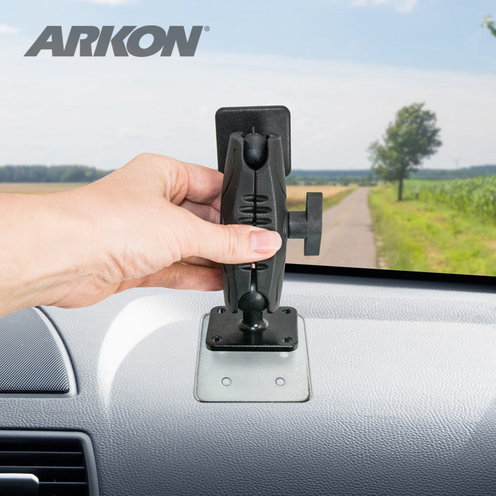 Arkon SPAMPSPLATE Square Mounting Backer Plate with 4-Hole AMPS Drill-Base Pattern (sku 43953)