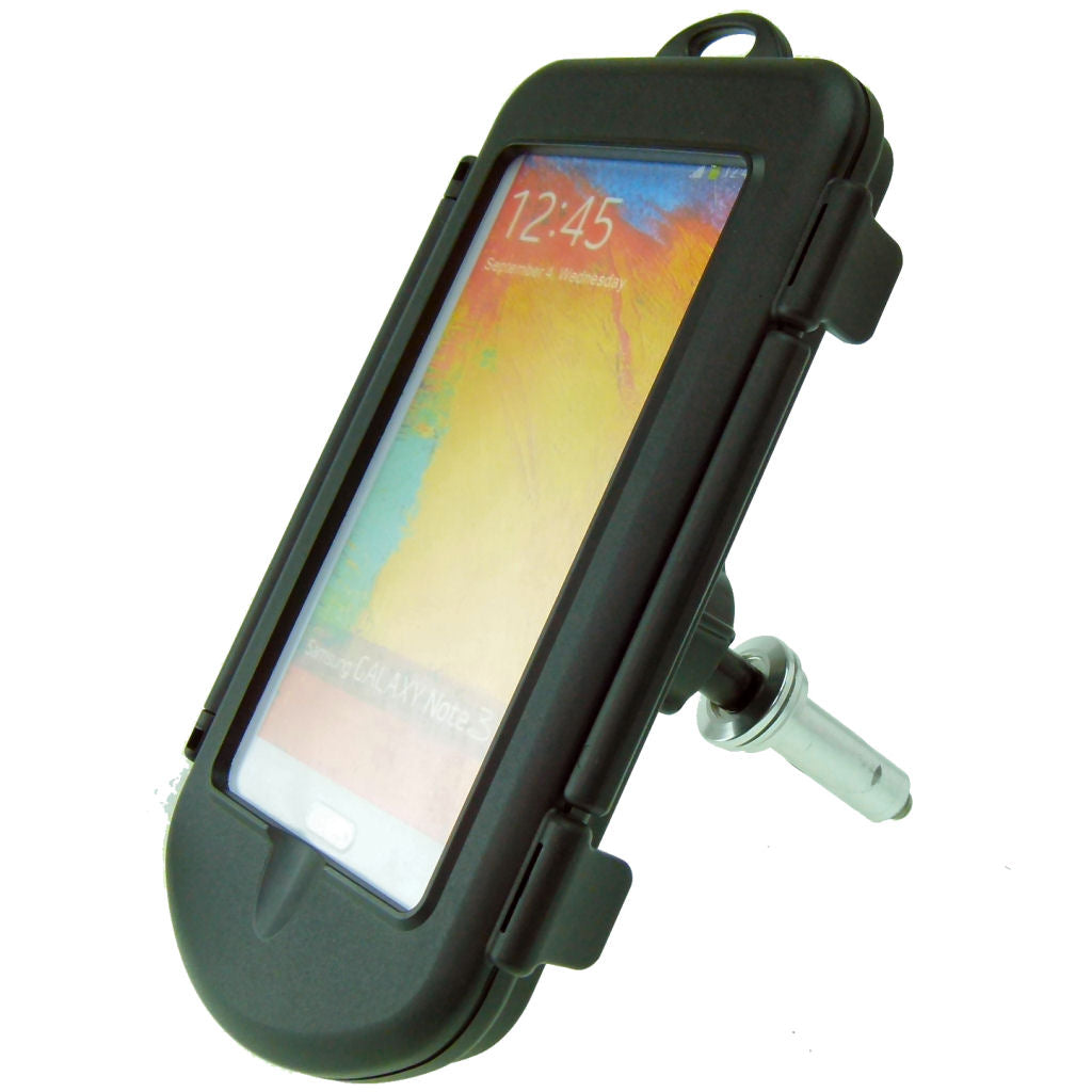 17.5-20.5mm Motorcycle Yoke Stem Mount with Waterproof Case for Samsung Galaxy Note 3 (sku 31884)