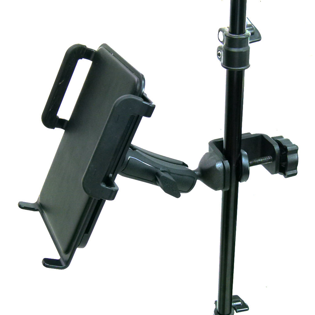 Large Heavy Duty Adjustable C-Clamp Music Stand - Counter Top Mount for Samsung Galaxy Tab 3 10.1" (sku 31837)