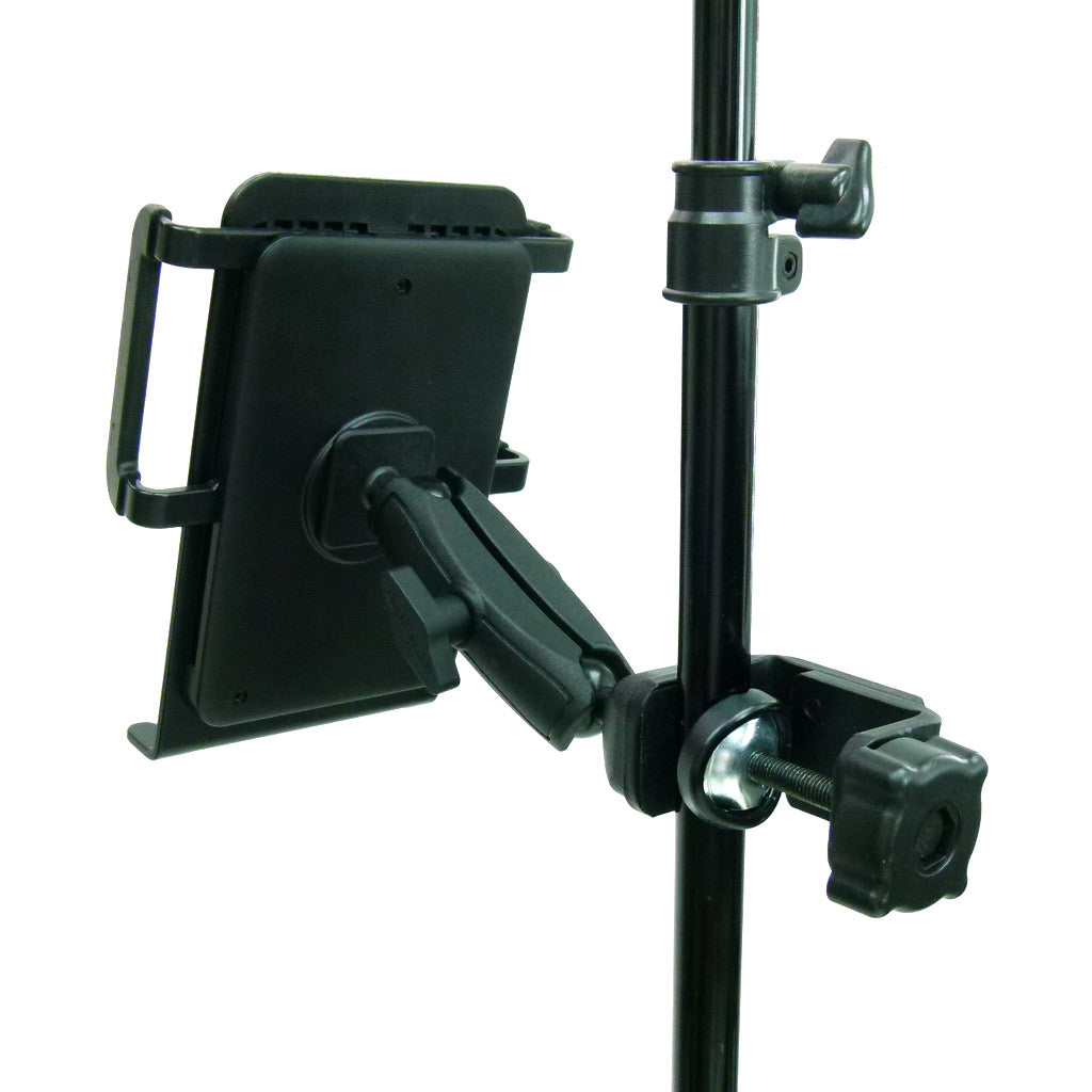 Large Heavy Duty Adjustable C-Clamp Music Stand - Counter Top Mount for Samsung Galaxy Tab 3 10.1" (sku 31837)