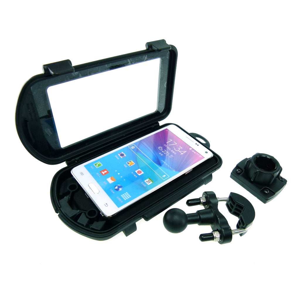 Motorcycle U-bolt Mount &amp; Waterproof Cases for Samsung Galaxy Note 4 (sku 31869)