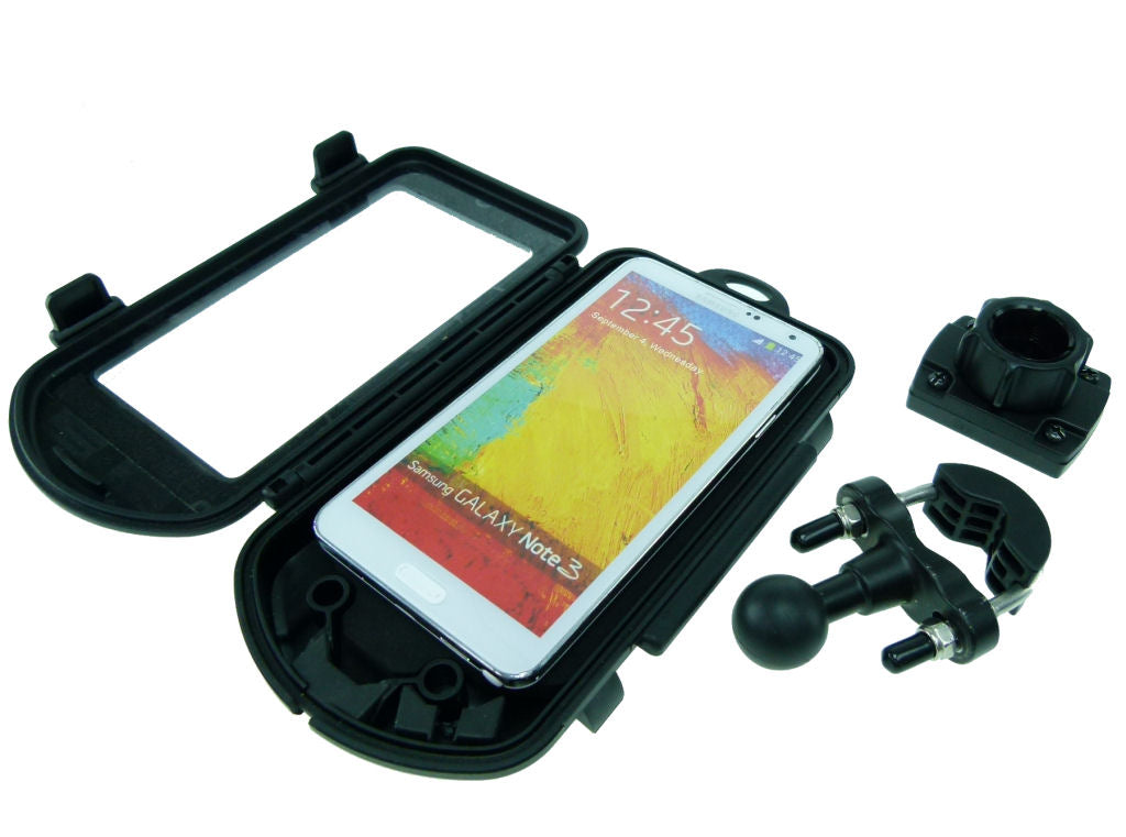 Motorcycle U-bolt Mount &amp; Waterproof Cases for Samsung Galaxy Note 3 (sku 31870)