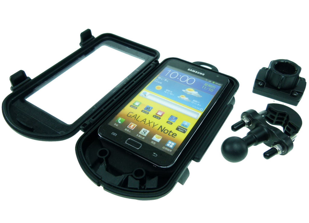 Motorcycle U-bolt Mount &amp; Waterproof Cases for Samsung Galaxy Note (sku 31872)