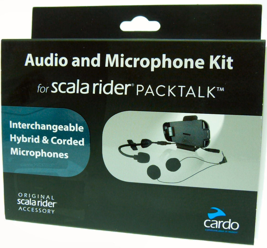 Cardo Scala Rider Audio &amp; Microphone Kit for PACKTALK - SMARTPACK (sku 31931)