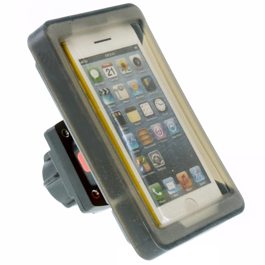 TiGRA Sport Mount Case Universal 5 with Rain Guard for Phones 4.83" - 6.17" &amp; 1" Socket Adapter (sku 31941)