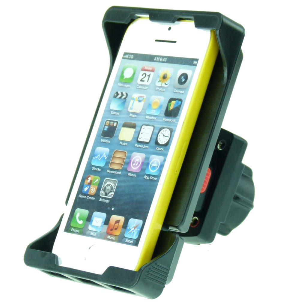 TiGRA Sport Mount Case Universal 5 with Rain Guard for Phones 4.83" - 6.17" &amp; 1" Socket Adapter (sku 31941)