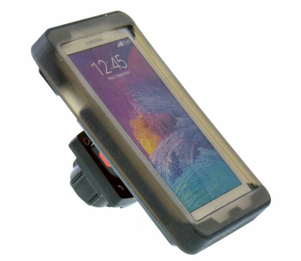 TiGRA Sport Mount Case 6 with Rain Guard fits Galaxy Note 4 &amp; 1" Socket Adapter (sku 31948)