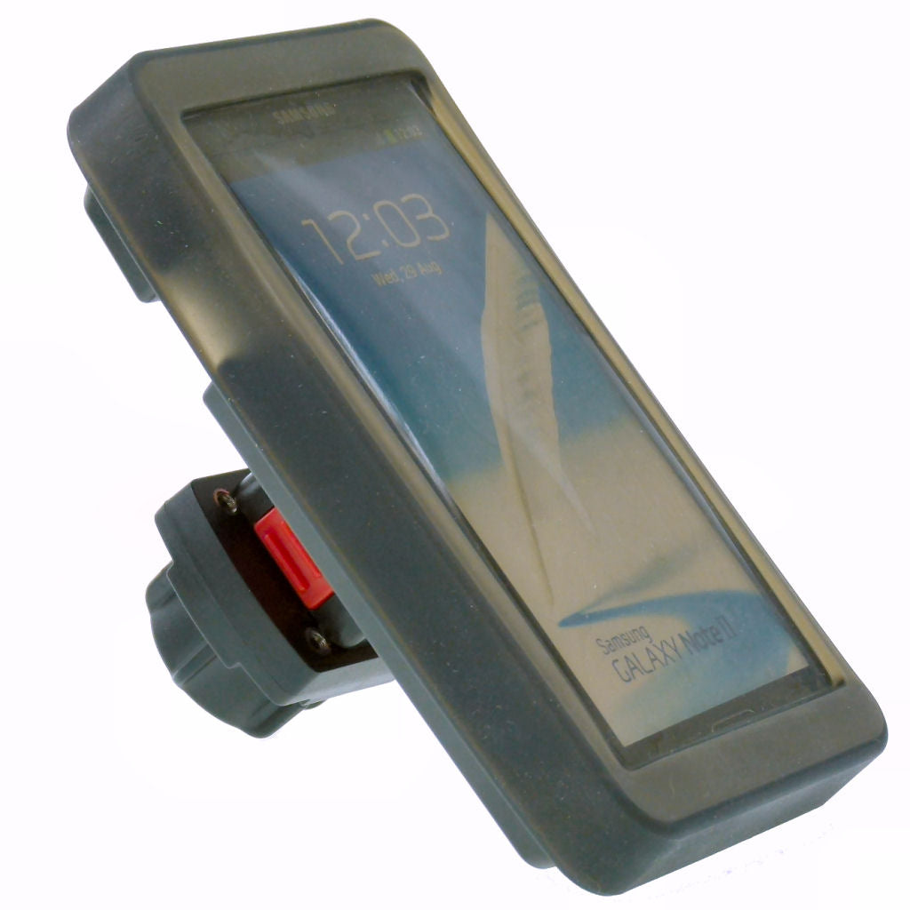 TiGRA Sport Mount Case 6 with Rain Guard fits Galaxy Note 2 &amp; 1" Socket Adapter (sku 31950)